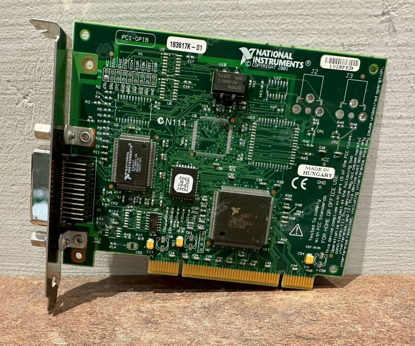 NATIONAL INSTRUMENTS<br/>PCI-GPIB(2001) IEEE 488.2<br/>183617K-01